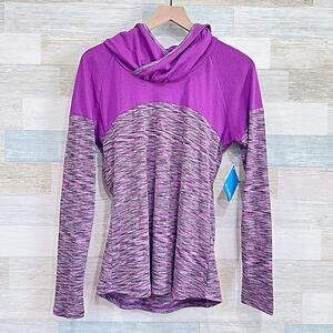 Columbia Outerspaced II Hoodie Purple Lightweight Performance Womens Large